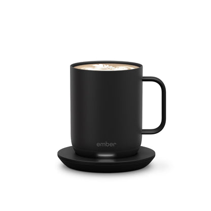 Temperature Control Smart Mug 2, 10 Oz, Black 1.5-Hr Battery Life App Controlled Heated Coffee Mug