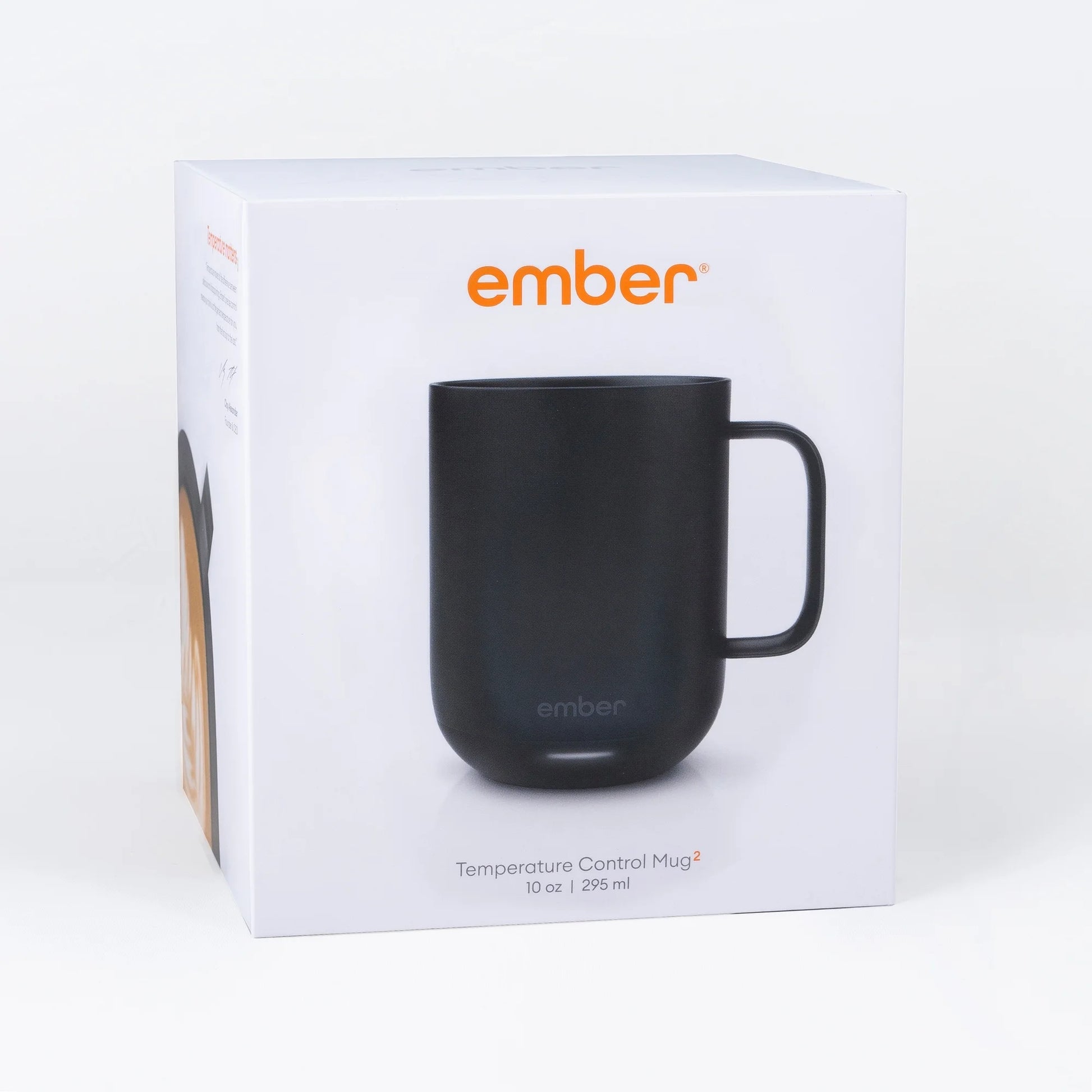 Temperature Control Smart Mug 2, 10 Oz, Black 1.5-Hr Battery Life App Controlled Heated Coffee Mug